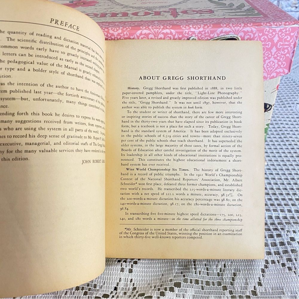 Gregg Shorthand VTG Anniversary Edition Hardcover Copyright 1929 - Picture 11 of 12